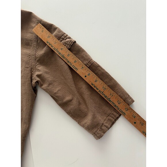 Sea Breeze California Top Women S Brown Cotton Gauze Boho Artsy Boxy Relaxed Pkt - Picture 13 of 15